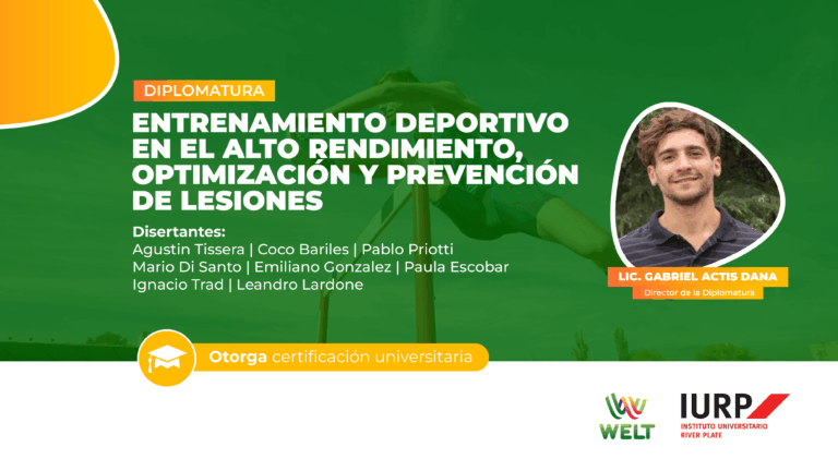 Diplomatura en Entrenamiento Deportivo en el Alto Rendimiento, optimización y prevención de lesiones
